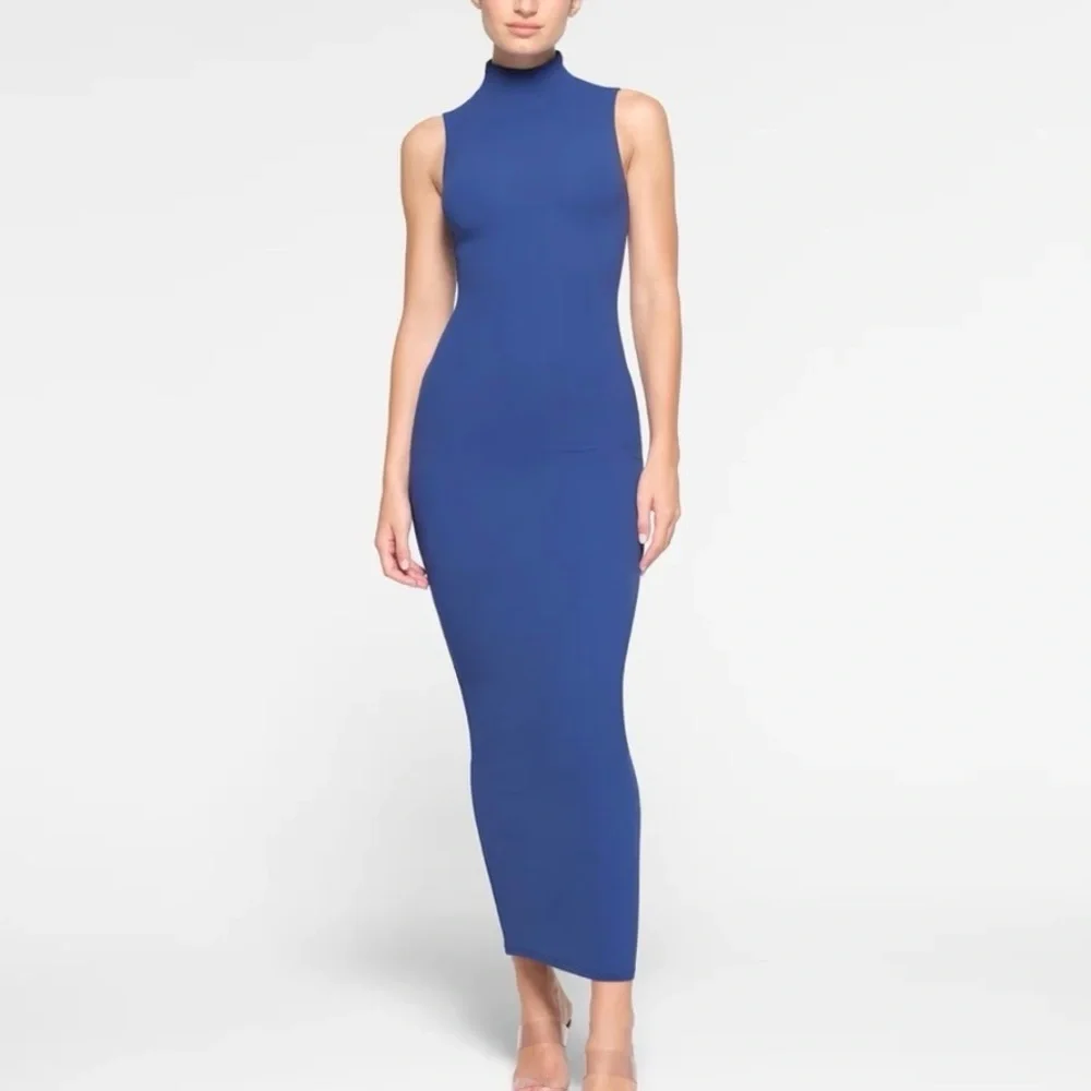 blue skims dress Longsleeve Bodycon Maxi A halter too hot to handle Women's Dresses | Slip, Mini